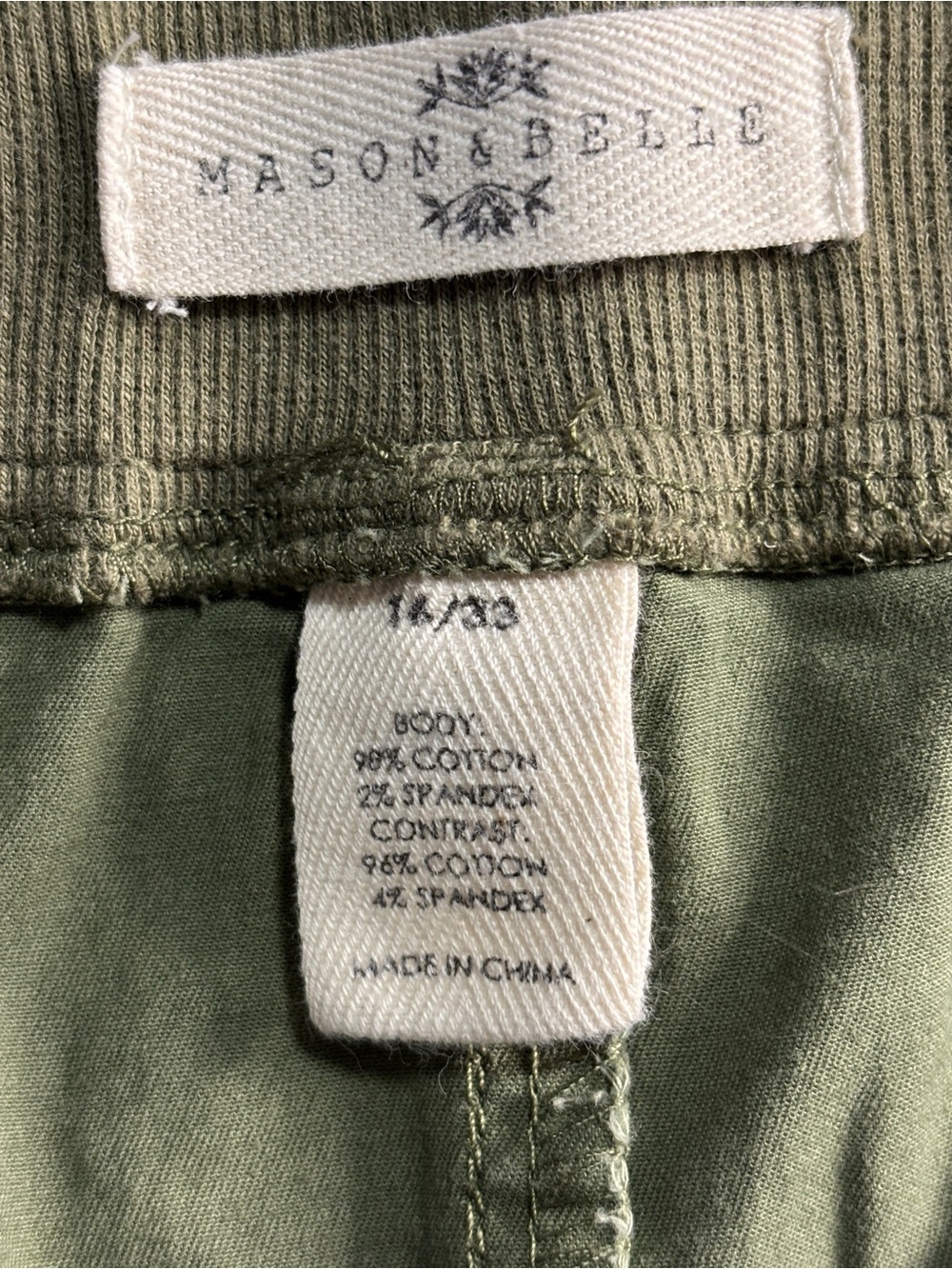 Casual Olive Green Women's Utility Shorts EUC Size 16 - Picture 5 of 5
